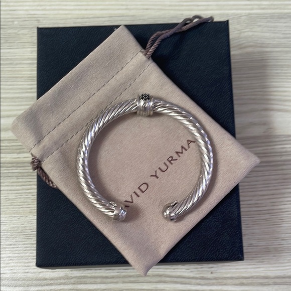 David Yurman Silver Cable Bracelet size medium 7mm